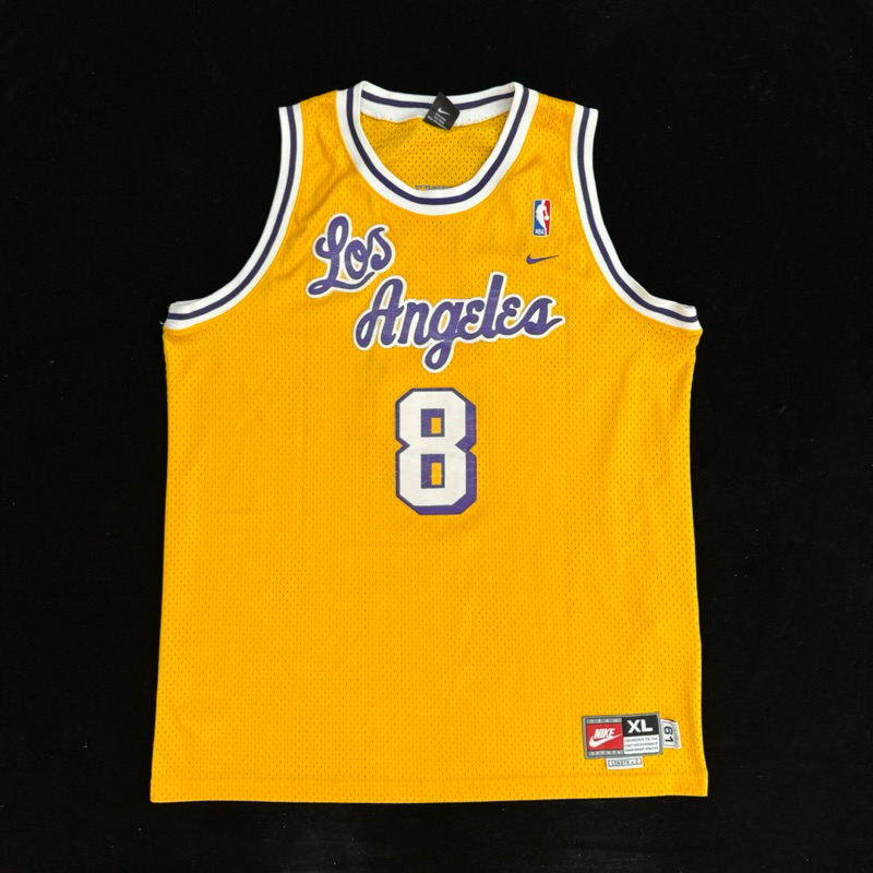 【Allen球衣世界】Kobe Bryant 稀有大尺 草寫黃 電繡 湖人隊NBA球衣 科比