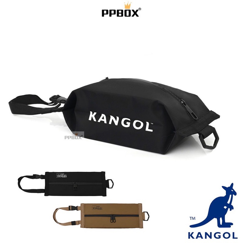 快速出貨 KANGOL 戰術風格收納包【62557780】包包 黑色 收納袋 手提袋 手提包 面紙袋 露營必備 戶外用品