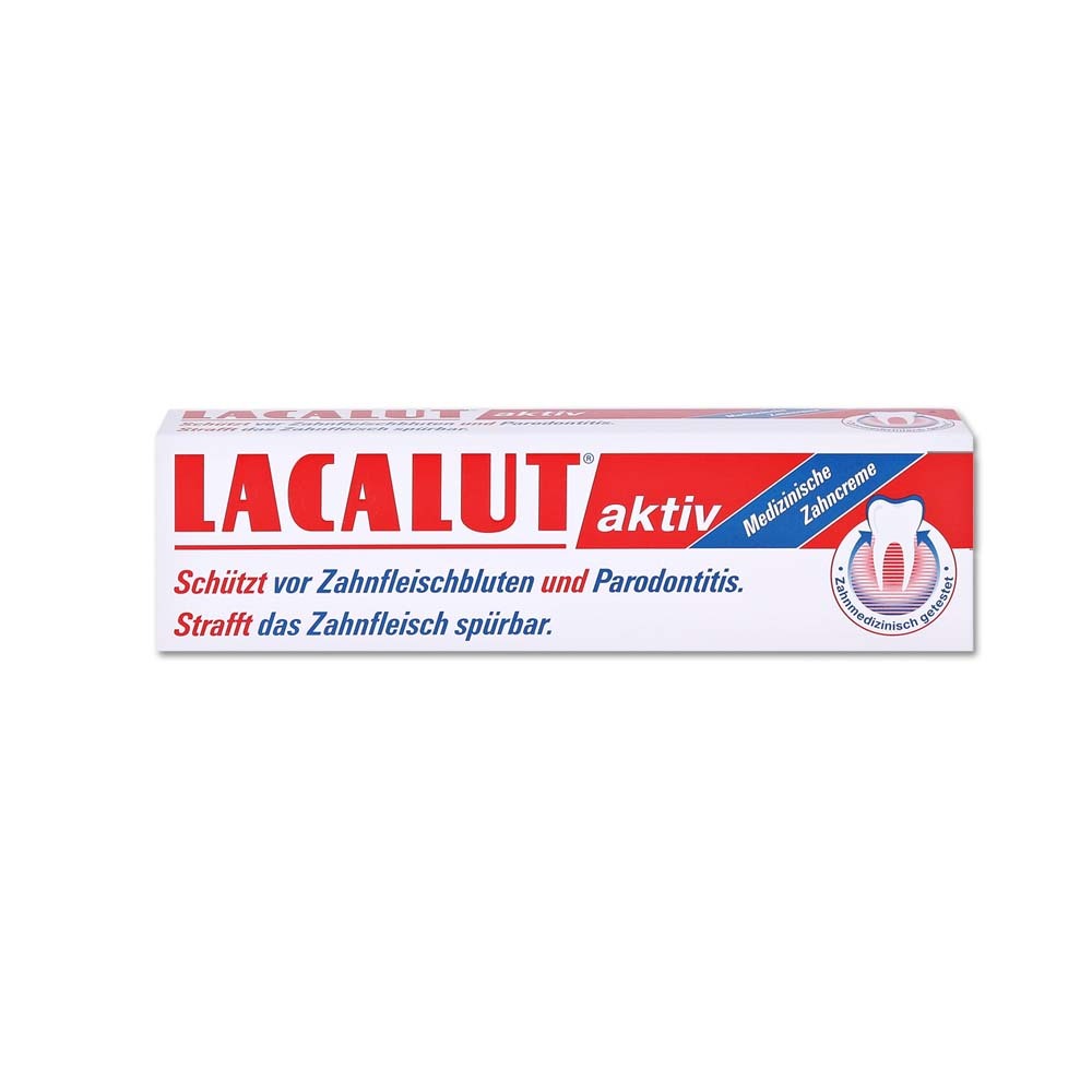 德國 LACALUT 樂固特 aktiv 牙膏 100ml 含氟 防蛀牙 牙齦護理 口腔 牙齒清潔 強化琺瑯質 預防口臭