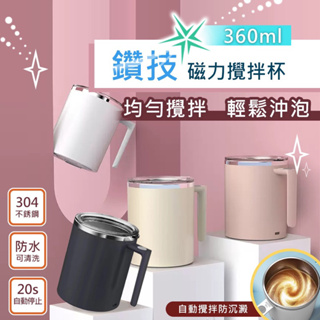 新二代透明杯蓋全自動磁力咖啡蛋白粉攪拌杯(360ml)