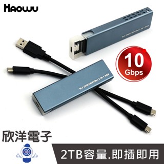 HAOWU 魔幻炫光M.2硬碟外接盒 支援雙協議NGFF NVMe SSD 臺灣晶片 (HSD-E03) 適用 iPho