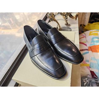 DIOR前總監John Galliano全新真品義大利製黑色樂福鞋/皮鞋(適43.5或44號)--2.2折出清(不議價商