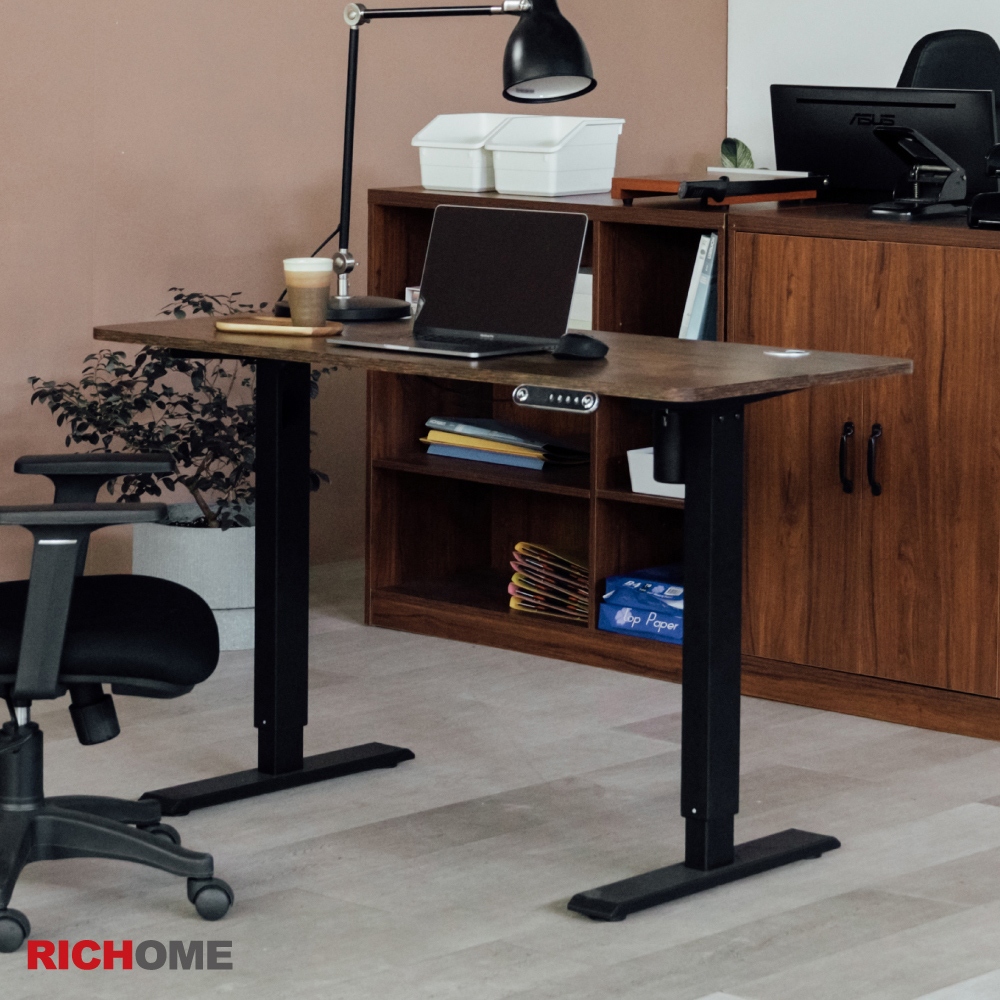 RICHOME 福利品 DE-301 DUKE-黑爵士電動升降工作桌  辦公桌 電腦桌 工作桌 主管桌 職員桌 書桌