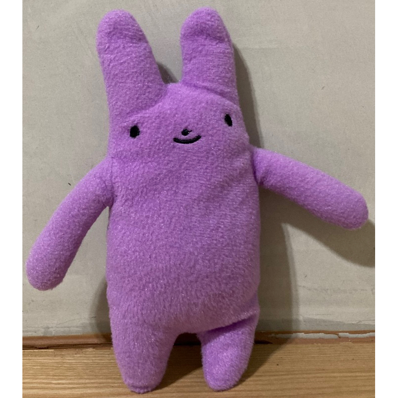 （二手娃娃）長抱兔玩偶（紫色）-娃娃-禮物-彩虹兔-綿綿fumo兔-綿綿兔