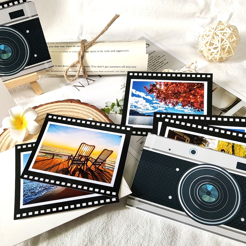 【艾迪兒】 💖相機造型專屬卡片  ♡ 相機卡片 生日卡片 情人節卡片 畢業卡片 大底片抽卡 ♡