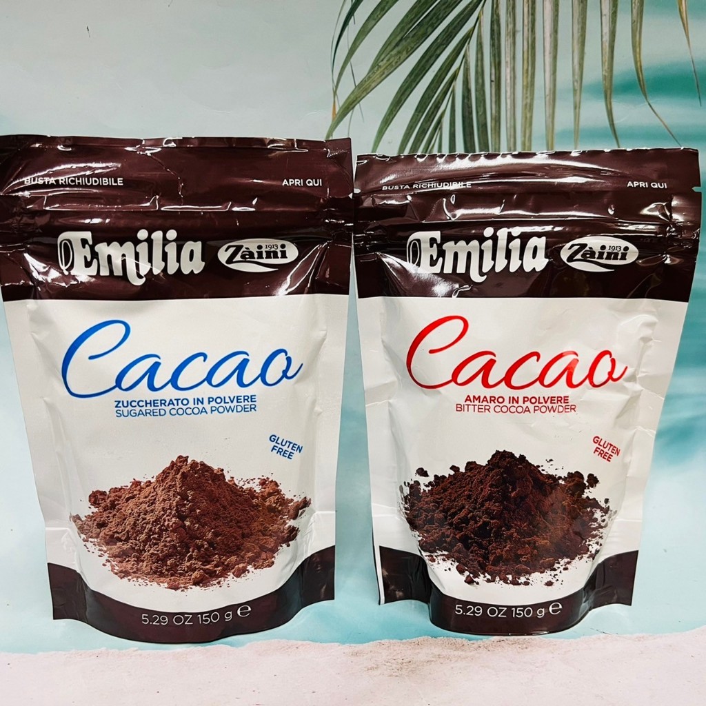 義大利 ZAINI 采霓 Emilia  Cocoa 無糖可可粉/含糖可可粉 150g 兩款可選