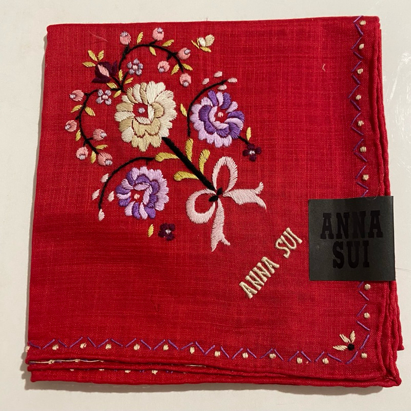 日本手帕 擦手巾 Anna Sui  繡花  no.24-11 50cm