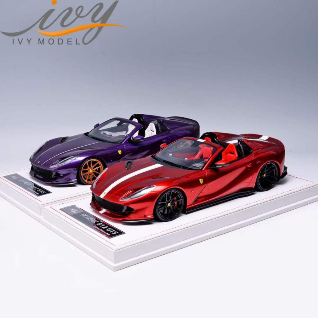 【模例】IVY Merit 1/18 Novitec Ferrari 812 GTS 香港紫 金屬紅