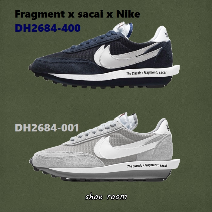 鞋的家😎Sacai Fragment Nike LDWaffle 藍白 灰白 藤原浩 DH2684-001 400