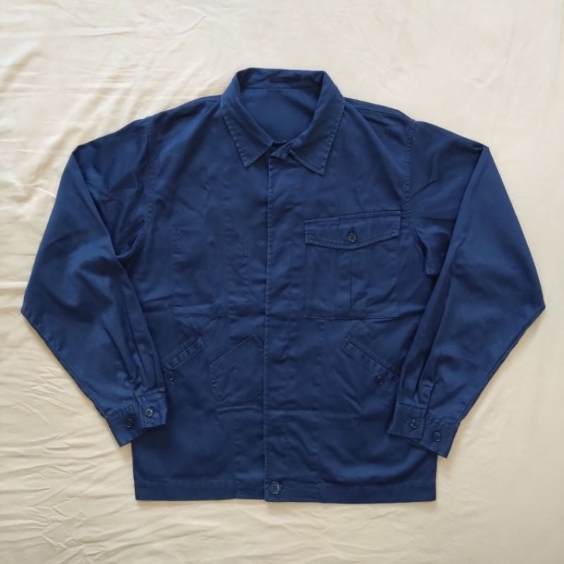 日本 國鐵 鐵路 工作服 工裝外套 japan railway pocket jacket