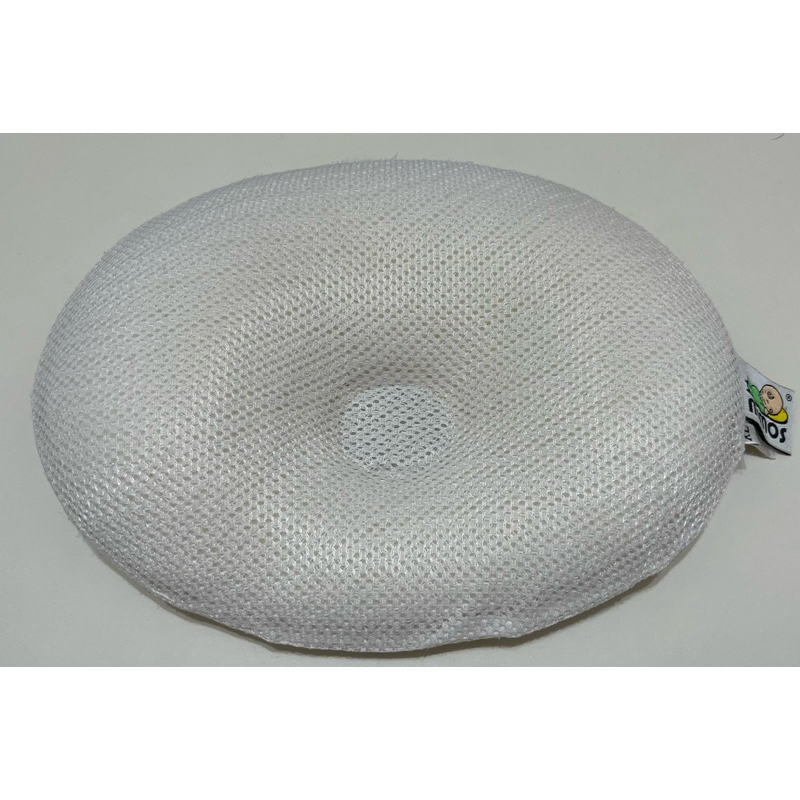 MIMOS 3D自然頭型嬰兒枕-白色 枕頭+枕套 XL