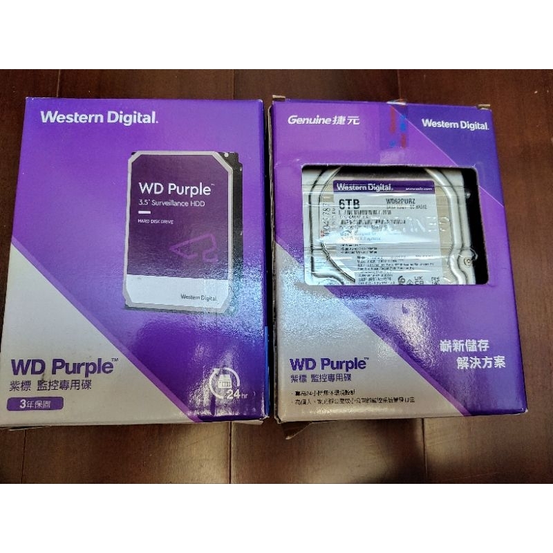 WD 6TB (WD64PURZ)【監控碟(紫標) 二手已格式化（過保便宜賣）