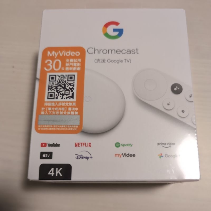 Google Chromecast (支援 Google TV) 4k