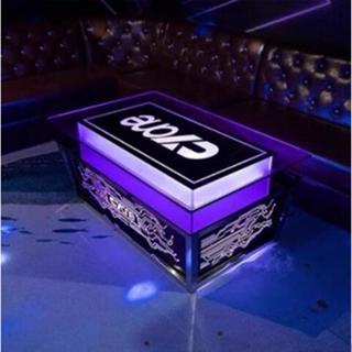 🔥 精品 訂製 安裝 KTV茶幾 發光玻璃酒吧 專用吧臺 會所 沙發卡座桌子 發光茶几 玻璃茶幾 正方形 圓形茶几