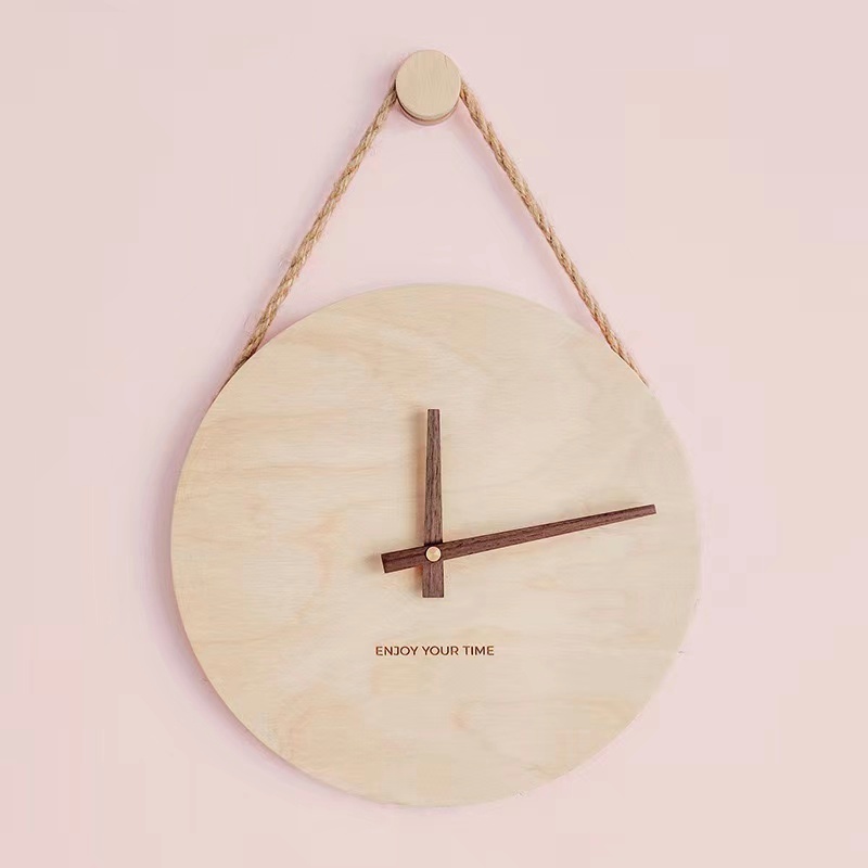 【保固2年】創意掛鐘北歐日式熱線鐘錶家居客廳時鐘裝飾