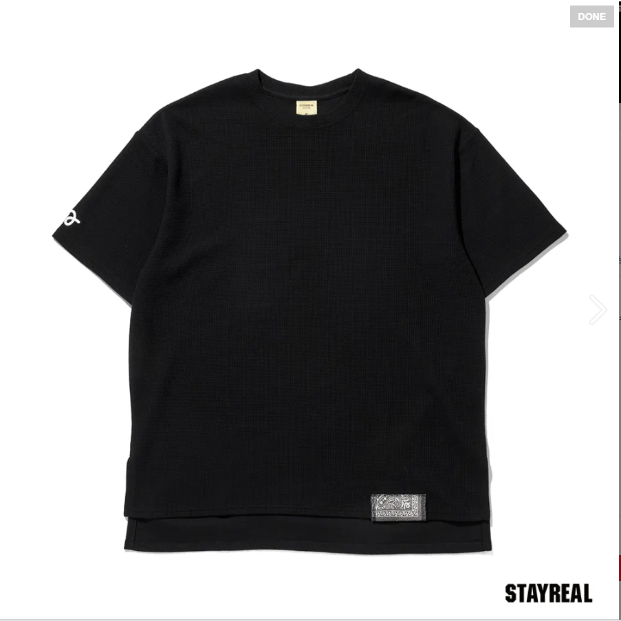 STAYREAL 你的PLAN A華夫格長版T-黑色S號 全新 (五月天阿信同款) 中性版型男女可穿 已斷貨