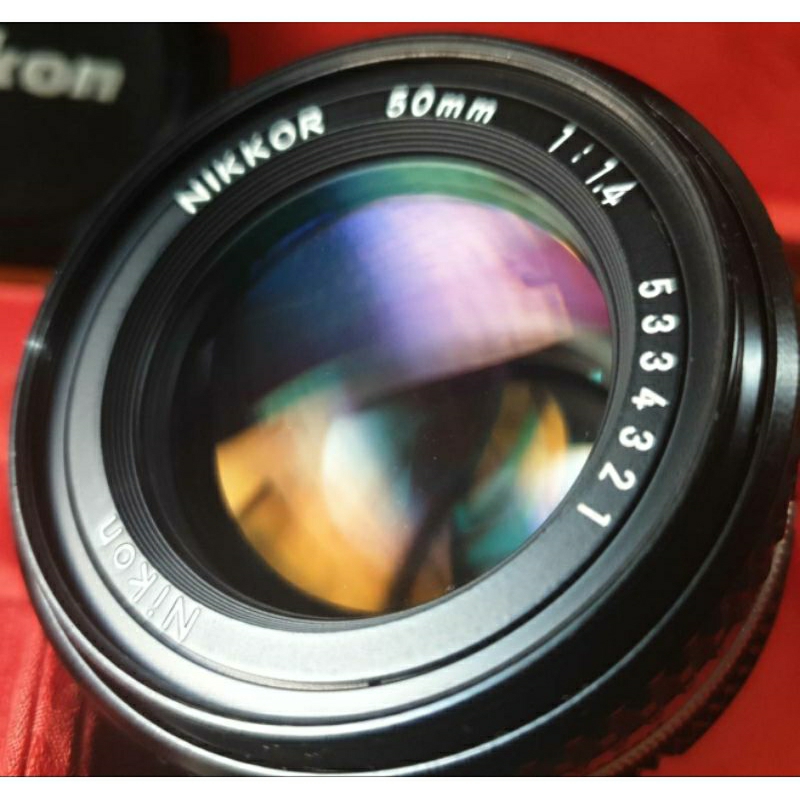 Nukon Ais 50mm F1.4 標準大光圈手動鏡（附Nikon 52mm 保護鏡）品項“優”