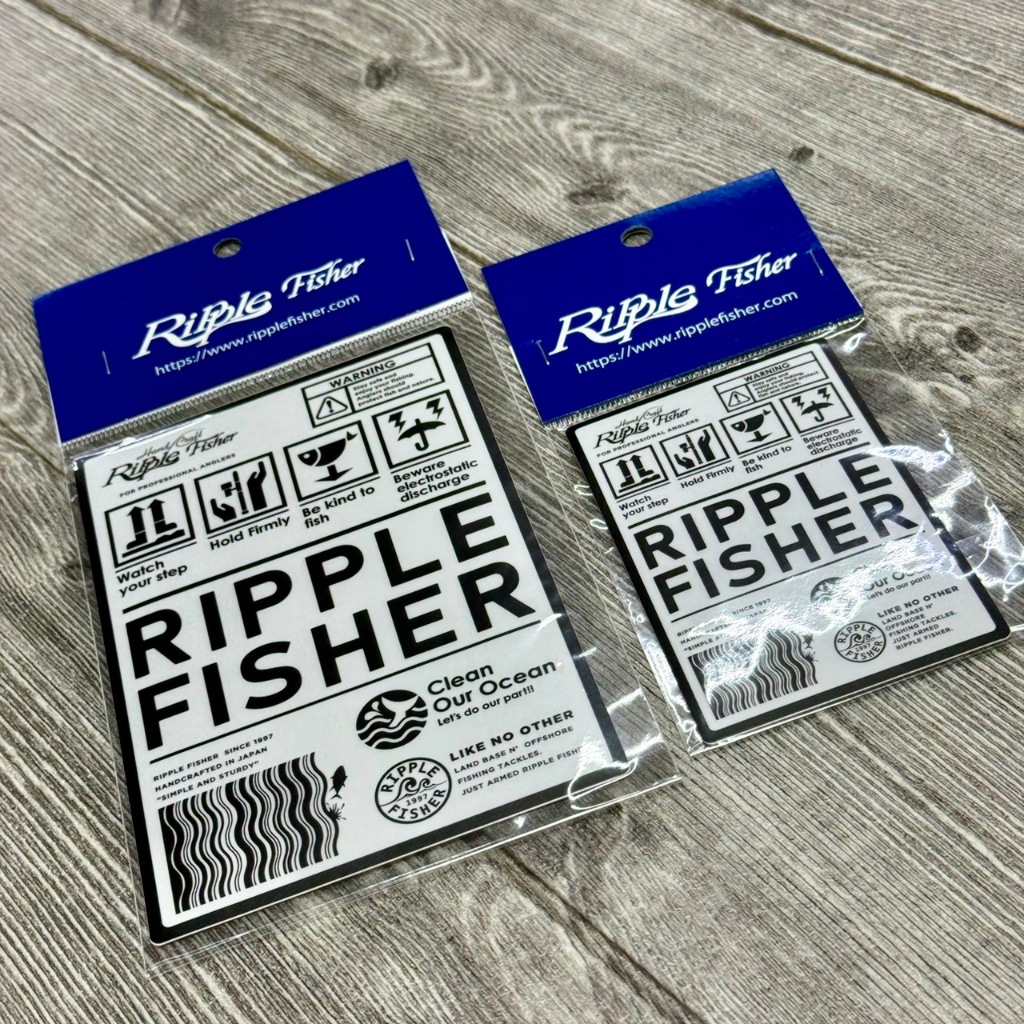 Ripple Fisher Label Sticker 貼紙 路亞工具箱貼紙 手機貼紙 【小蝦米釣具】