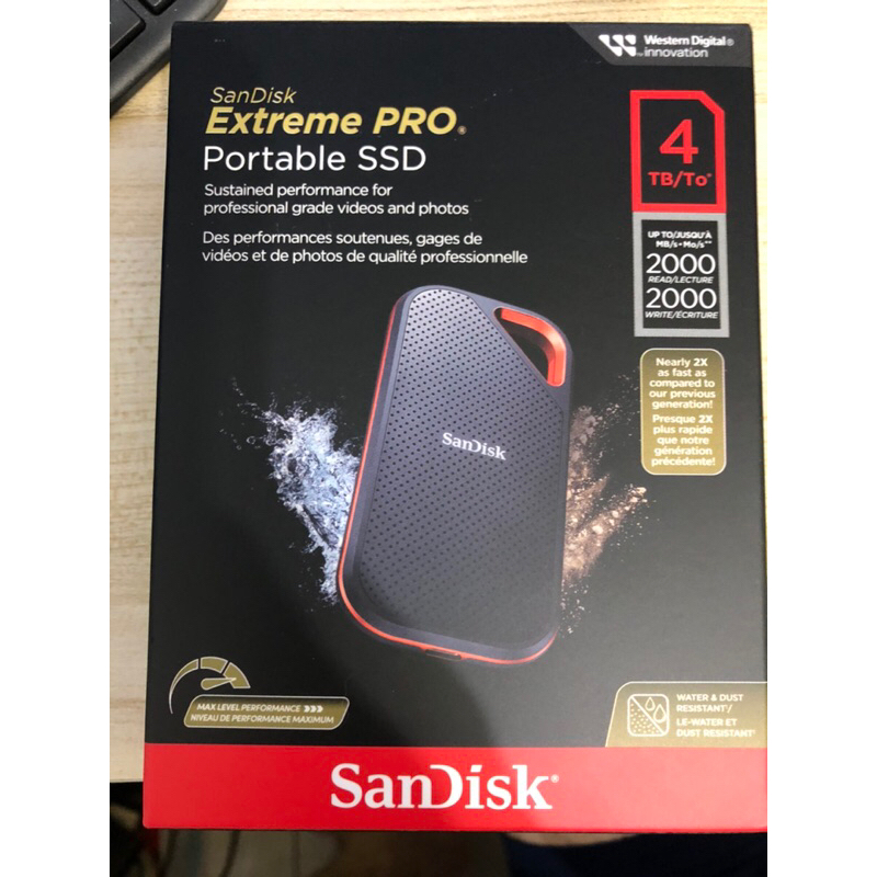 全新未拆 SanDisk E81 4TB 2.5吋行動固態硬碟