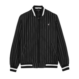【Your Store】美牌 Staple Pigeon 秋冬款 Pinstripe 刺繡 條紋 防風 棒球外套 黑色