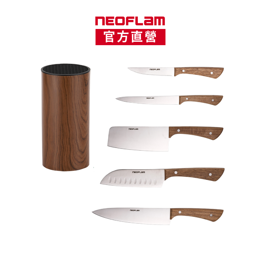 NEOFLAM 原木手作高碳不銹鋼刀具系列(單入)