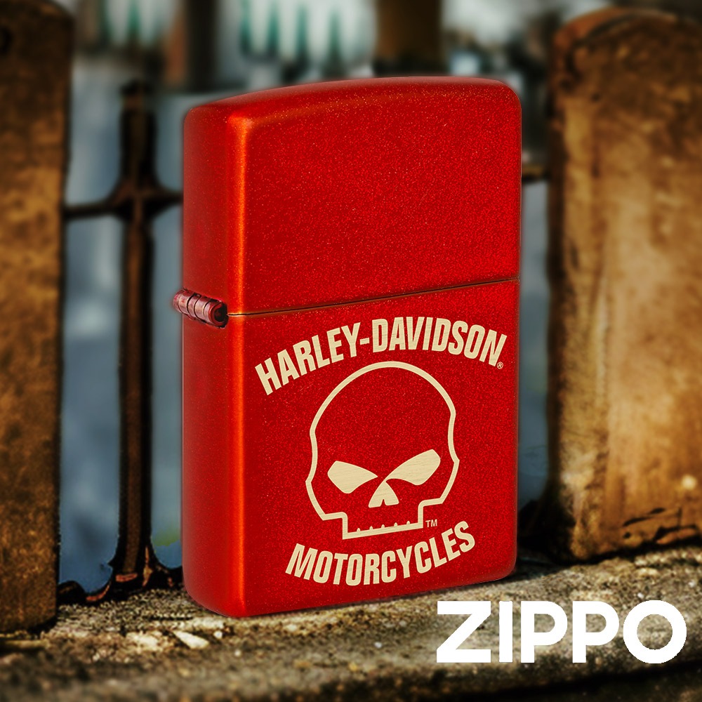 ZIPPO Harley-Davidson 防風打火機 48603 雷射雕刻 哈雷戴維森 標誌 G 骷髏頭 終身保固