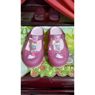 Crocs 卡駱馳 果凍鞋 透氣 楔型 拖鞋 Hello Kitty 款 歐碼w6 36碼 長度22公分 880