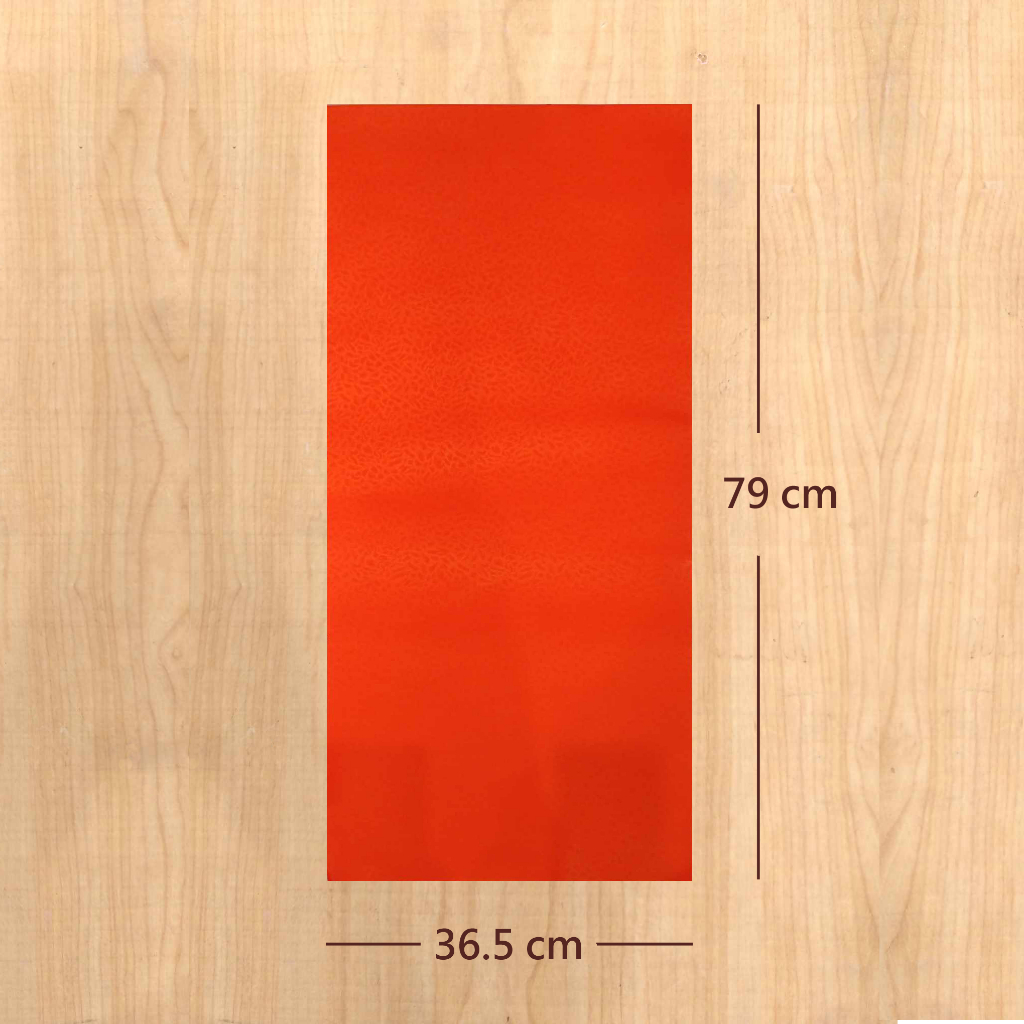 【模造春聯紙】空白玫瑰紋〈36.5 x 79 cm〉特殊規格 紅紙 書法 新年
