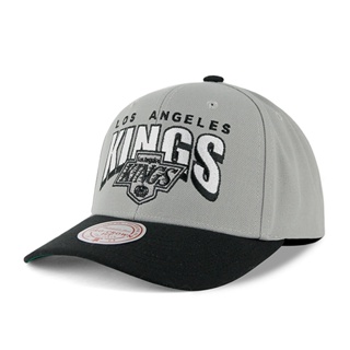 【Mitchell & Ness】MN NHL 洛杉磯 國王 排字 灰色 雙色 老帽 嘻哈【ANGEL NEW ERA】