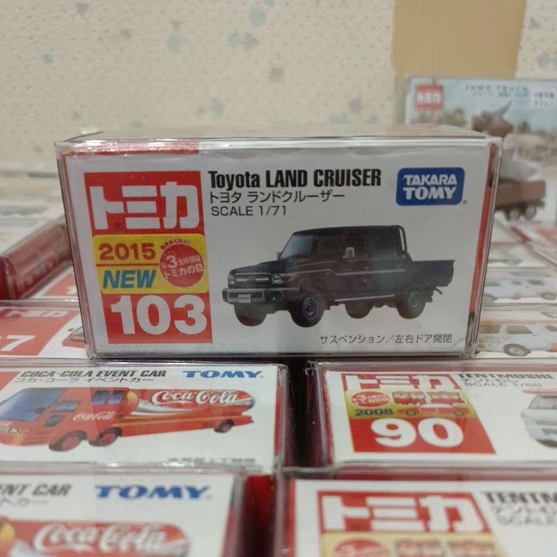 TOMICA  NO.103絕版TOYOTA LAND CRUISER(新車貼）