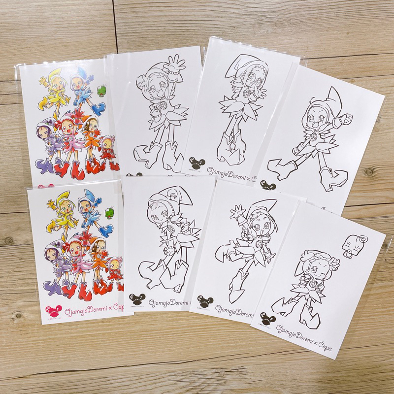 日本 小魔女doremi 聯名 copic 麥克筆 明信片 著色卡