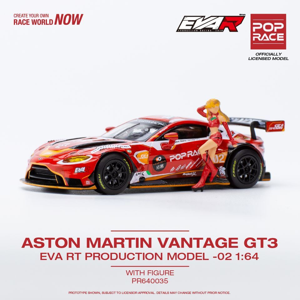 [玩三工作室] POP RACE EVA-02 奧斯頓馬丁 Aston Martin Vantage GT3 帶人偶