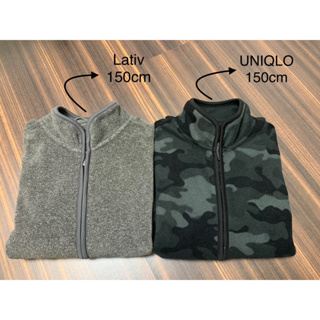 二手 Lativ / Uniqlo Fleece 外套 150cm (2件一組$400)