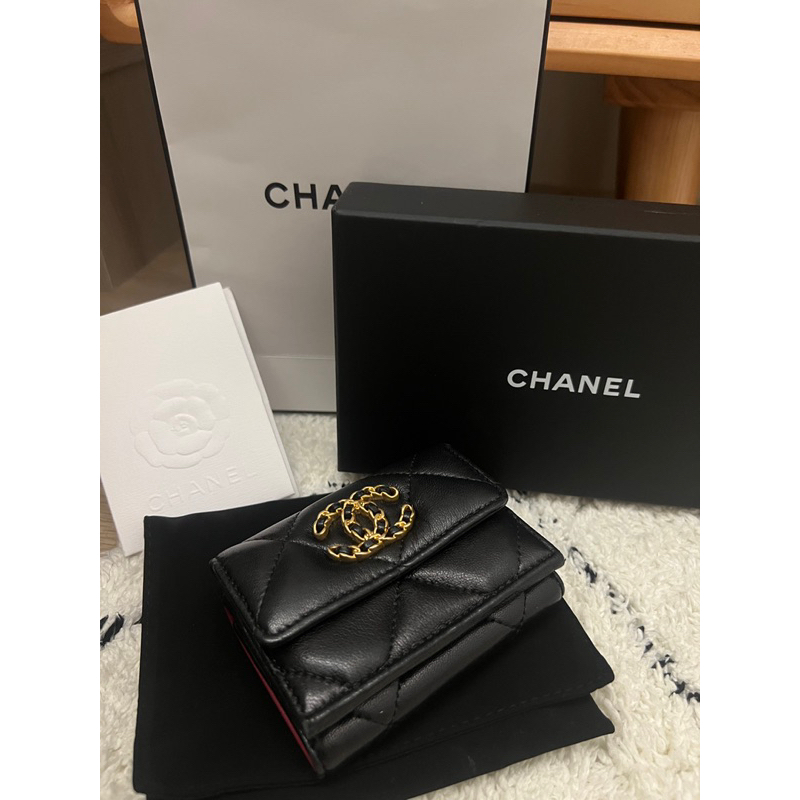Chanel 19 mini 三折短夾