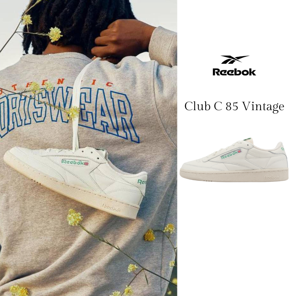 Reebok 休閒鞋 Club C 85 Vintage 白 綠 低筒 經典復古 男鞋 女鞋 ACS 100000317