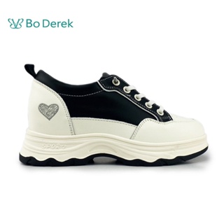 Bo Derek 日常真皮小白休閒鞋-黑色