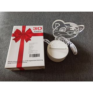 3D雷雕造型燈 小夜燈 Q虎