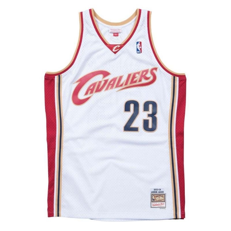 黑人王 NBA 球迷版球衣 Lebron James 2003-04 Home 騎士 白$3980