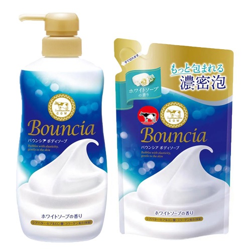 日本【牛乳石鹼】Bouncia美肌保濕沐浴乳(優雅花香) 480ml/360ml 瓶裝/補充包♛吉吉商城♛