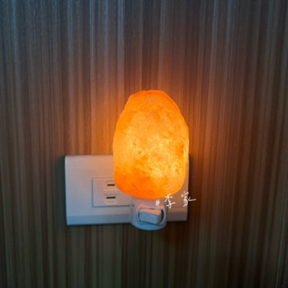 臺灣現貨快速出貨插電型喜馬拉雅玫瑰鹽燈小夜燈整組附插座燈泡
