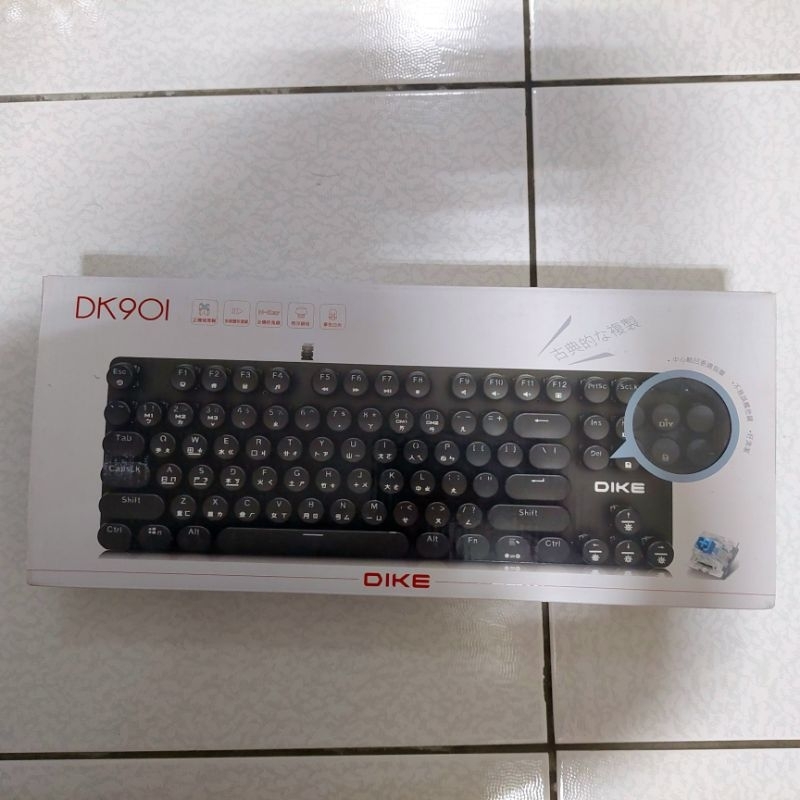 DIKE DK901 復古圓鍵機械鍵盤87鍵-青軸