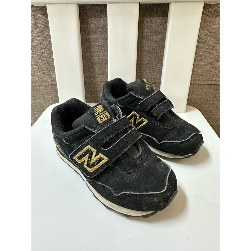 NB 515 童鞋 KIDS 魔鬼氈 運動鞋 小童鞋 new balance 紐巴倫 黑色 麂皮 二手童鞋 出清