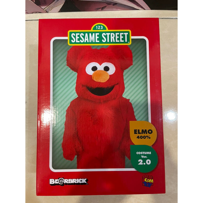 Be@rbrick Elmo 2.0 紅餅乾 400% 芝麻街 紅 餅乾怪獸 庫柏力克熊 現貨 正版