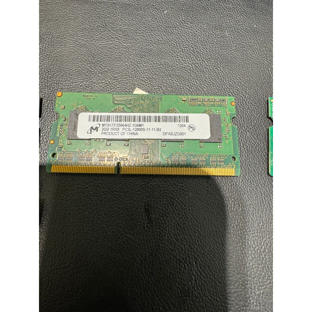 NB 筆電 DDR3L 1600 2G 二手記憶體