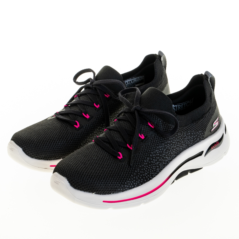 -220722-SKECHERS女健走足弓鞋GO WALK ARCH FIT襪套式(124863BKHP黑)