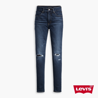 Levis 女款 Revel 高腰緊身提臀牛仔褲 破壞縫補 超彈力塑形布料 74896-0004