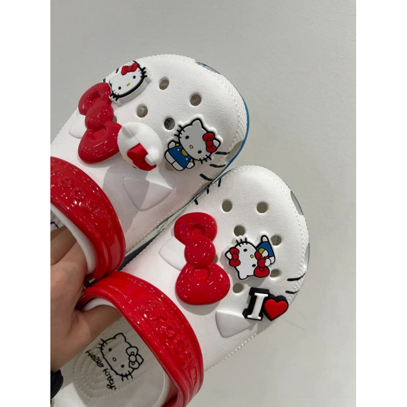 卡駱馳Crocs✖️Hello kitty限量聯名款親子洞洞鞋