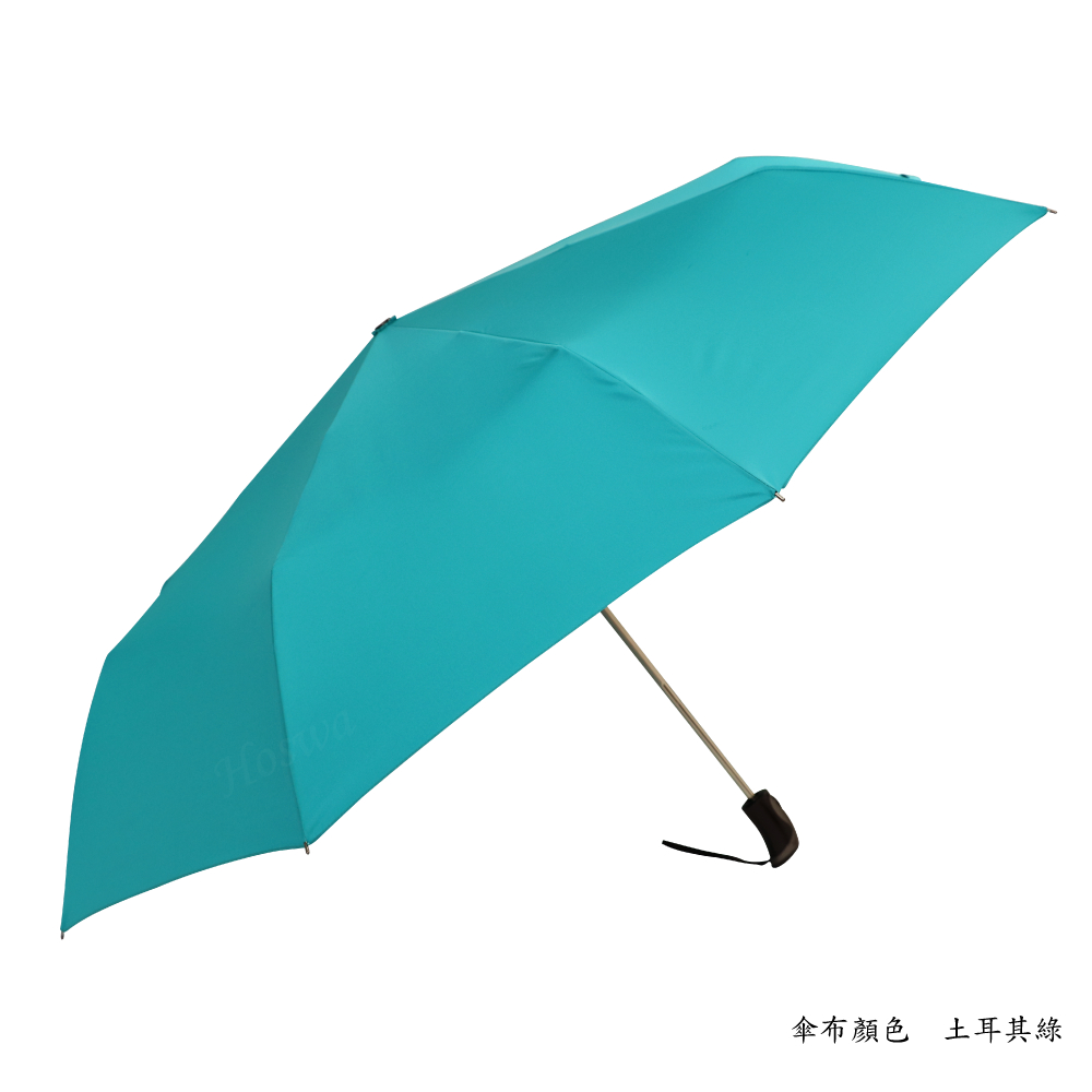 【Hoswa雨洋傘】3人傘/機能加大27吋 安全自動傘  SRS安全防暴衝 折疊傘 抗UV 雨傘陽傘 防風傘-淺綠