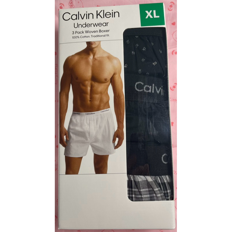 （現貨)COSTCO好市多 Calvin Klein 男彈性內褲 男性內褲 CK四角內褲 純棉平口內褲