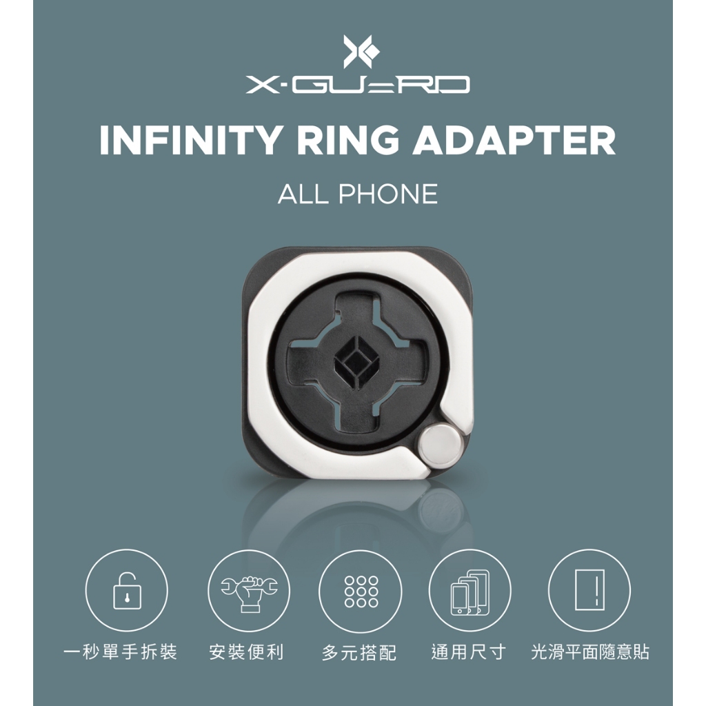 GU CAMP騎士部品 Intuitive Cube X-Guard 系列 手機防掉 可立於桌上 無限指環扣